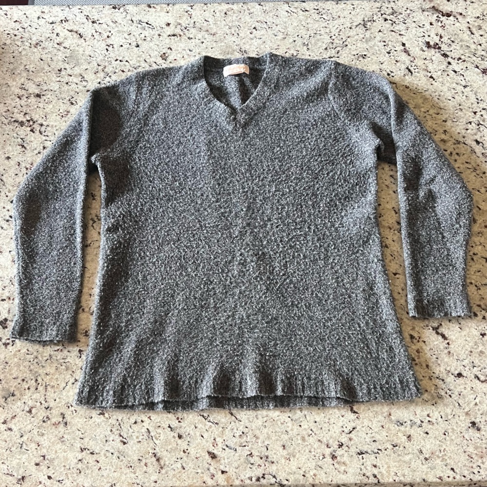 Brooks Brothers Charcoal V-Neck Sweater